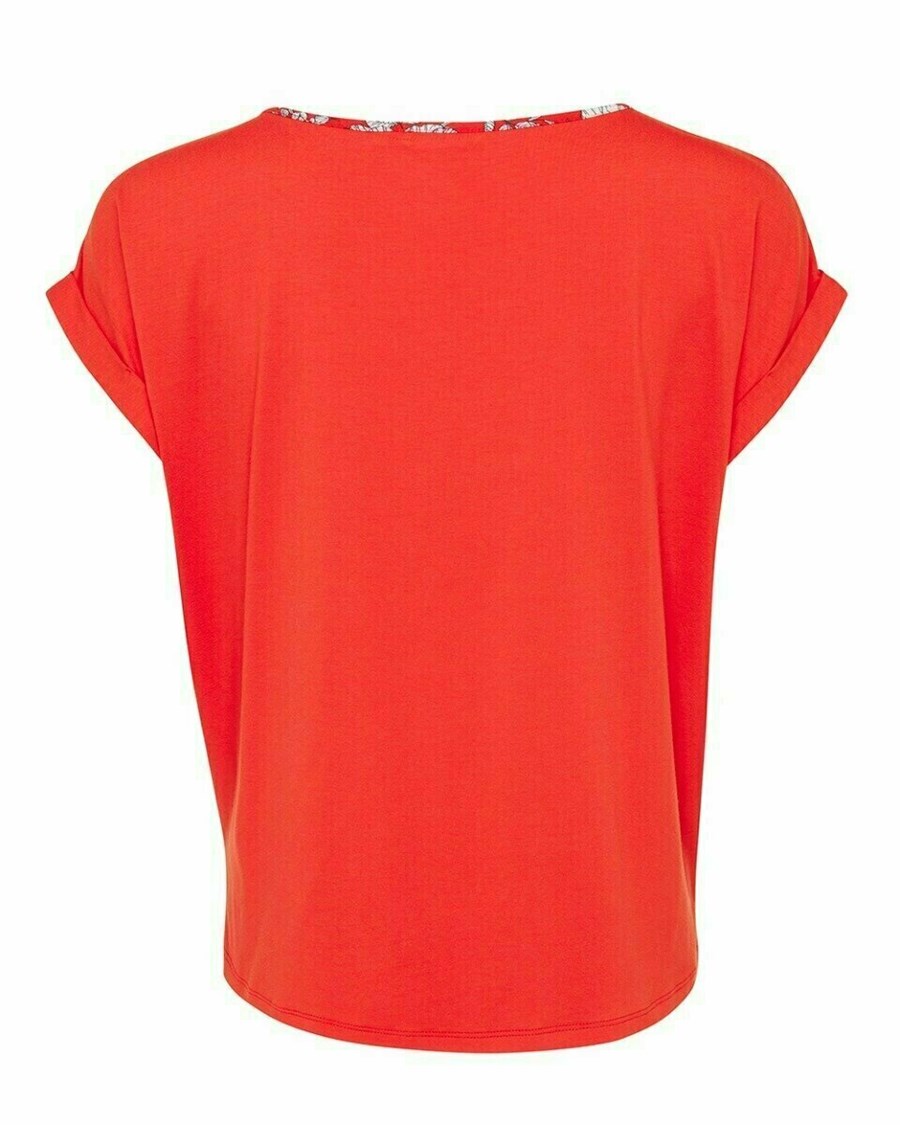 Mexx Printed combi top Red Czerwone | YRIVF4762