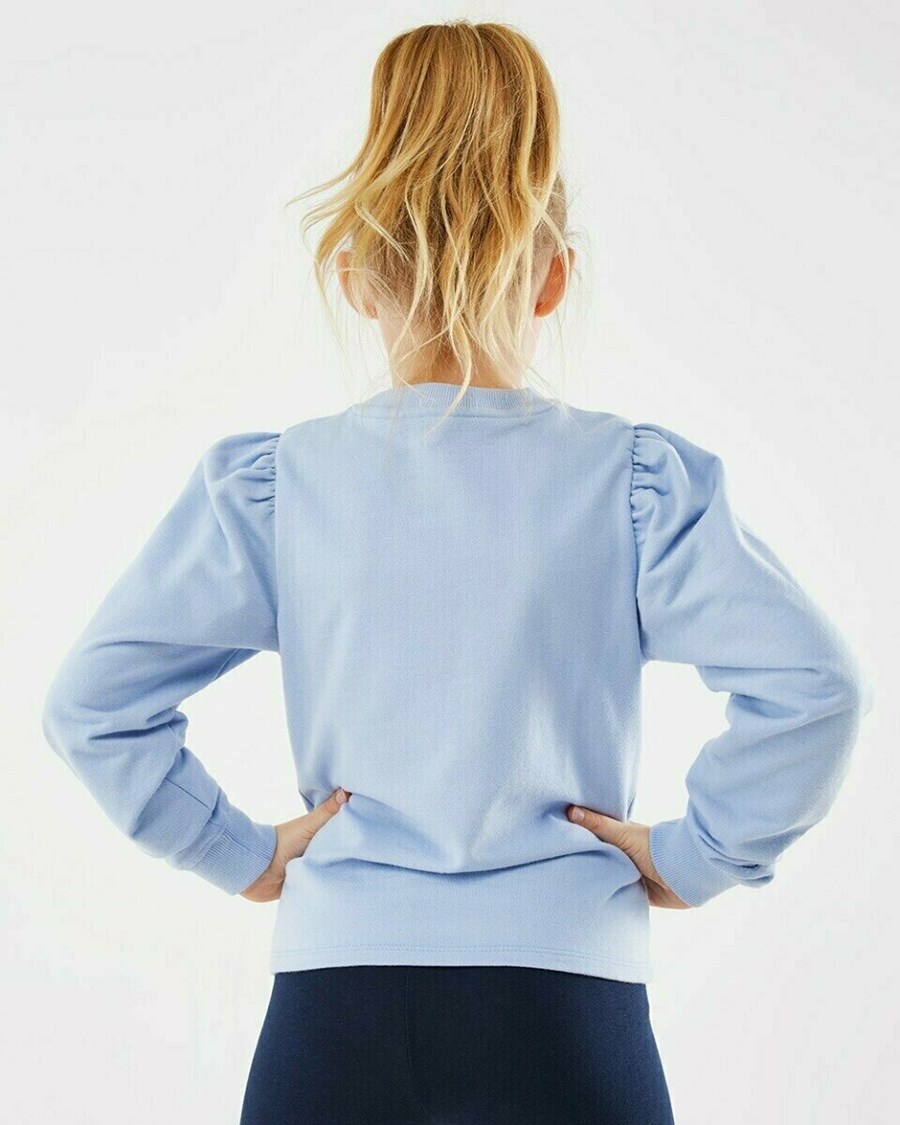 Mexx Puff sleeve sweater Light Blue Niebieskie | ERGTH8524