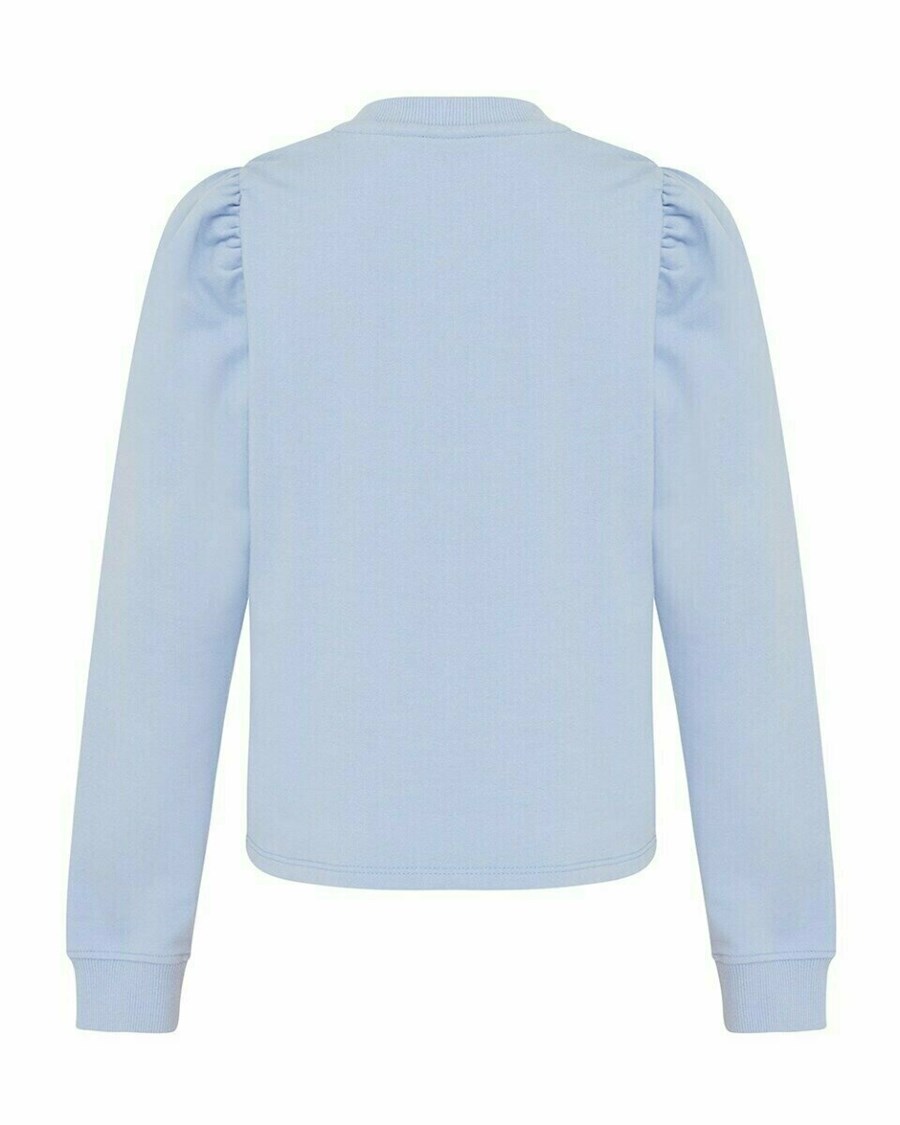 Mexx Puff sleeve sweater Light Blue Niebieskie | ERGTH8524