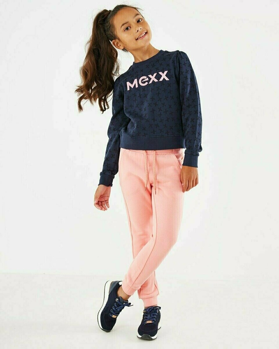 Mexx Puff sleeve sweater Navy Niebieskie | DUSFX6743