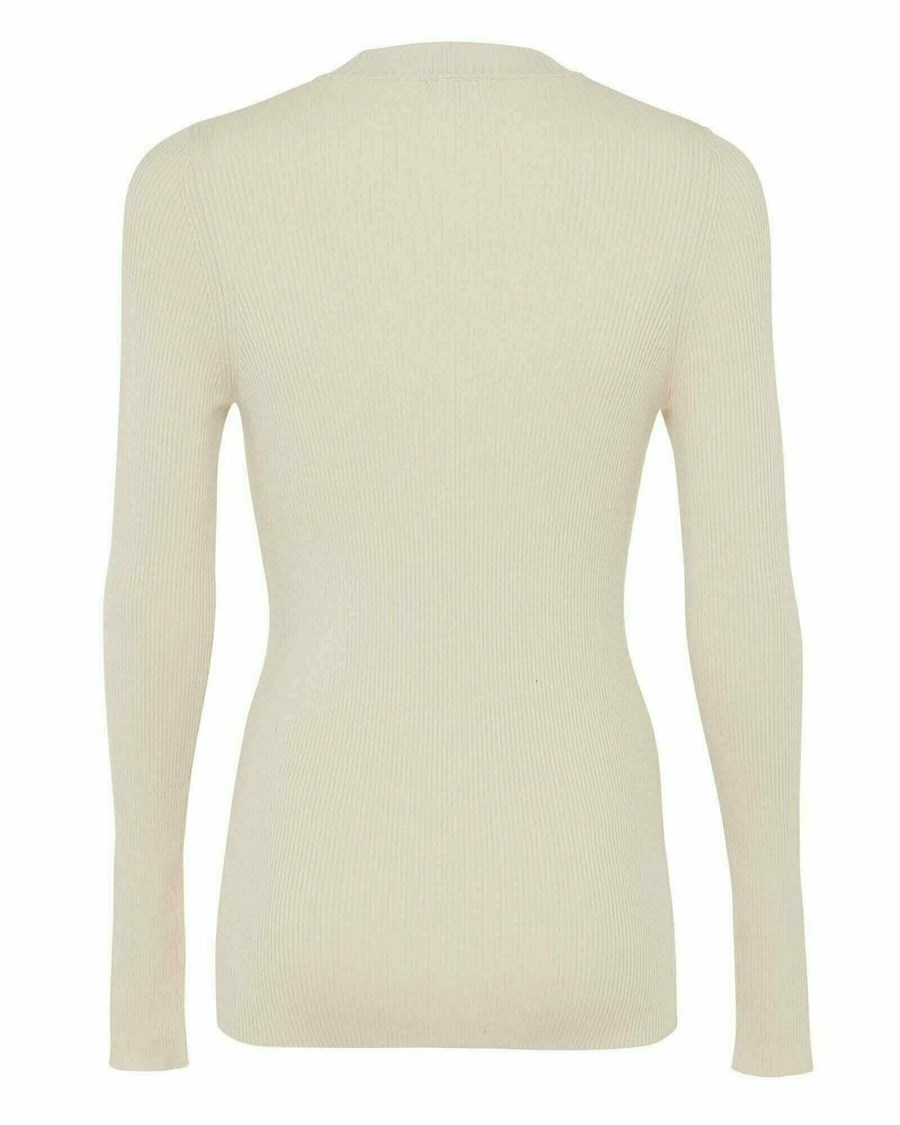 Mexx Ribknit turtleneck pullover Beige Beżowe | ELDSC3072