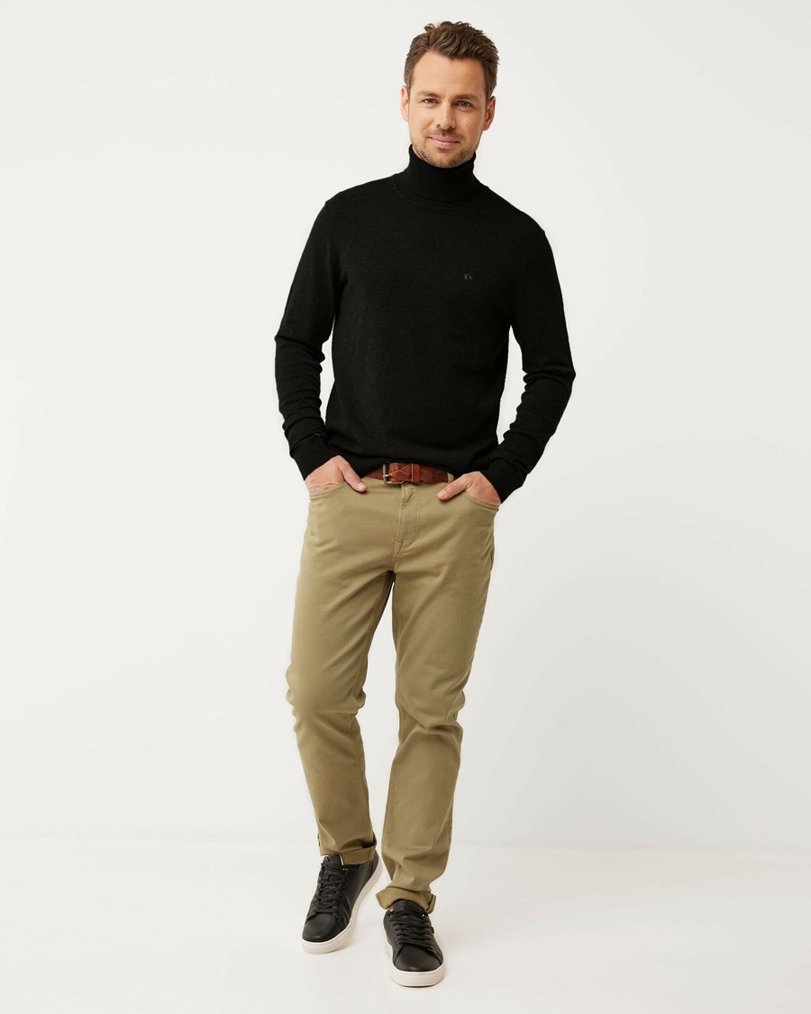 Mexx Roll neck sweater Black Czarne | IUTOF0248