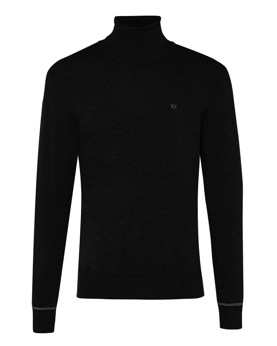 Mexx Roll neck sweater Black Czarne | IUTOF0248