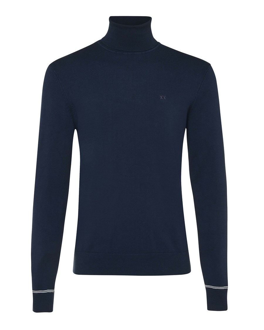 Mexx Roll neck sweater Navy Niebieskie | SITOR8203