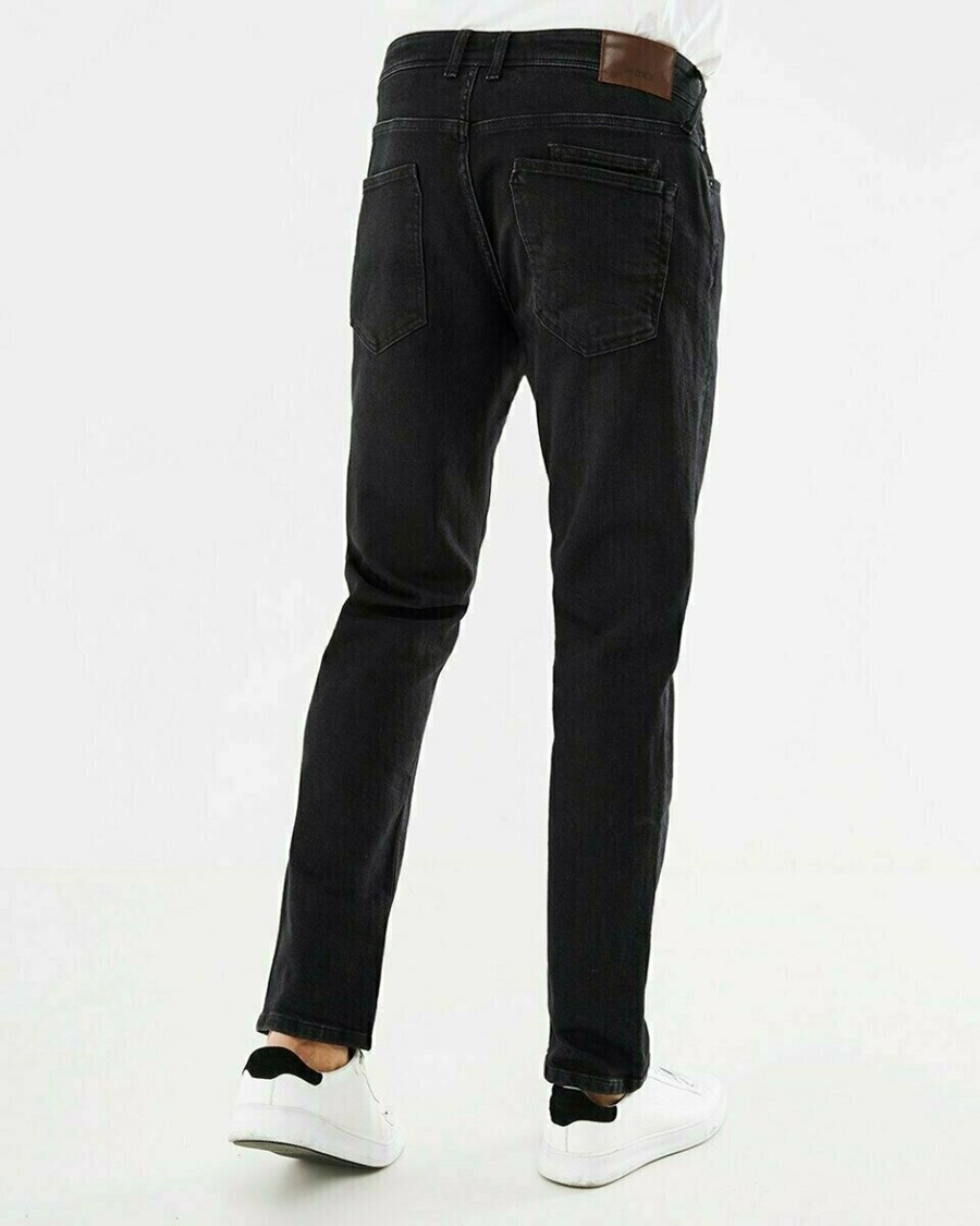 Mexx STEVE Denim Jeans Black/Black Czarne | VJYKM6927