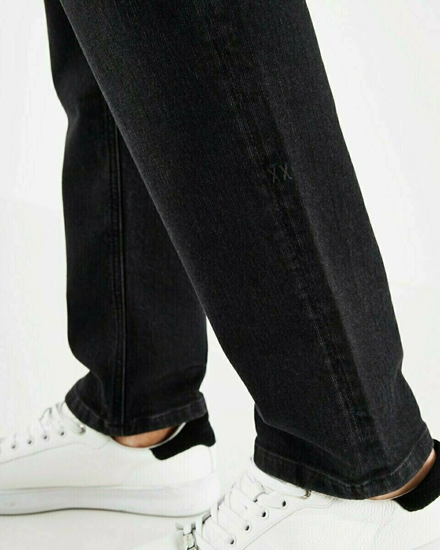 Mexx STEVE Denim Jeans Black/Black Czarne | VJYKM6927