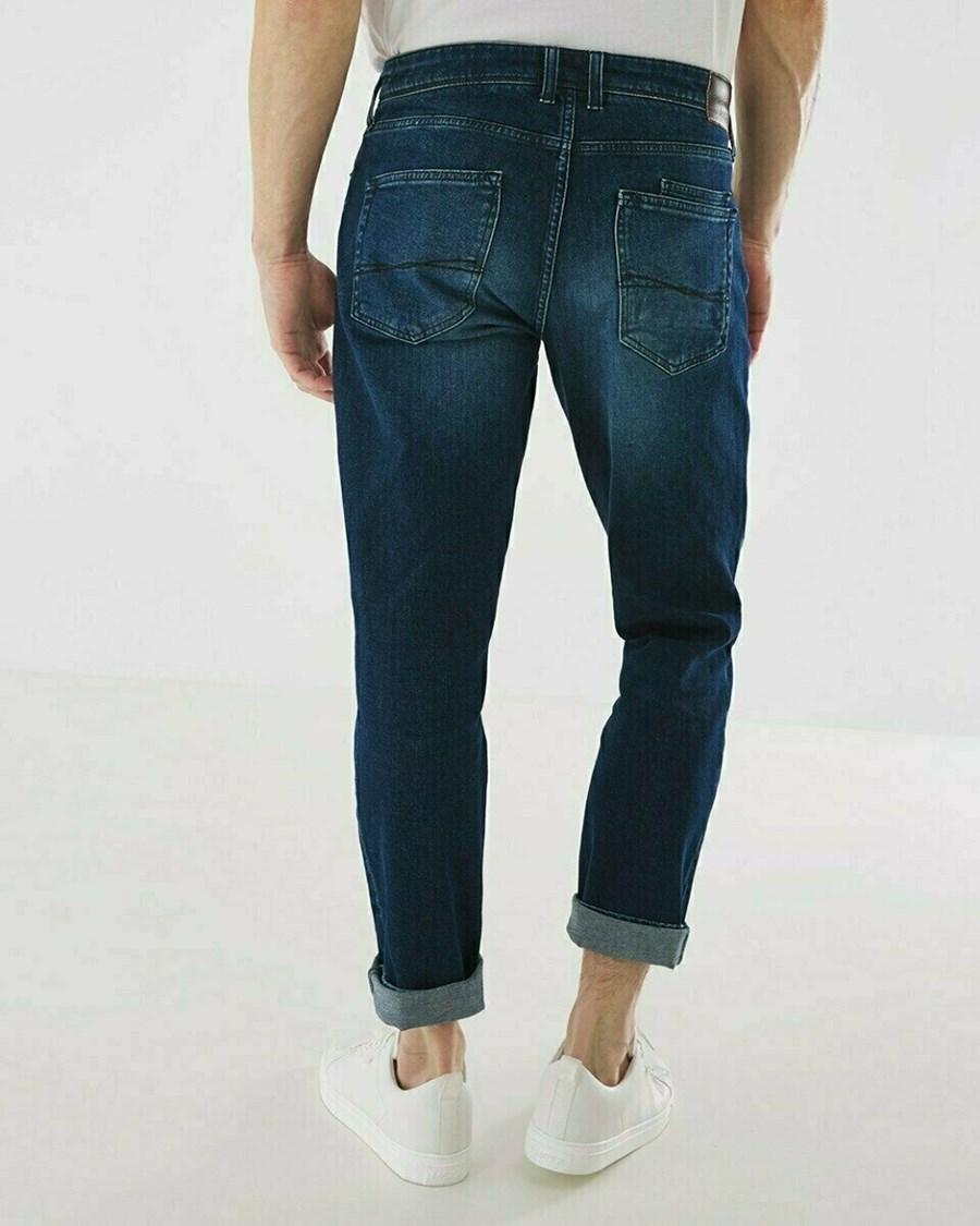 Mexx STEVE Denim Jeans Dark Used Niebieskie | IDHWA3024