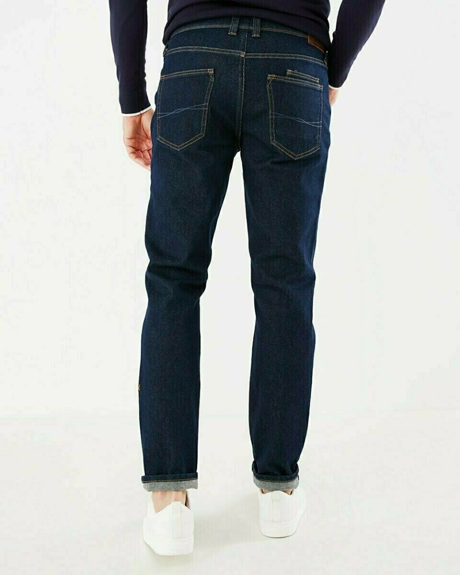 Mexx STEVE Mid waist/ Prosty leg jeans Blue Rinsed Niebieskie | XEHOY0413