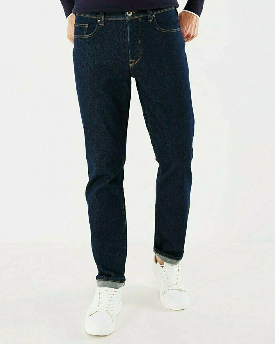 Mexx STEVE Mid waist/ Prosty leg jeans Blue Rinsed Niebieskie | XEHOY0413