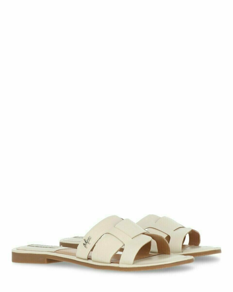 Mexx Sandal Jacey Off White Białe | XJOYC0625