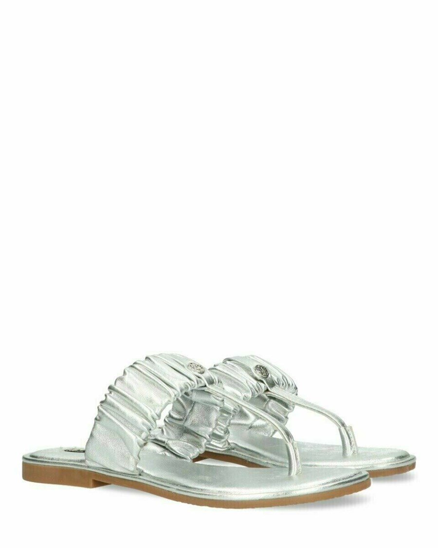 Mexx Sandal Joni Silver Srebrne | VRKCF8340