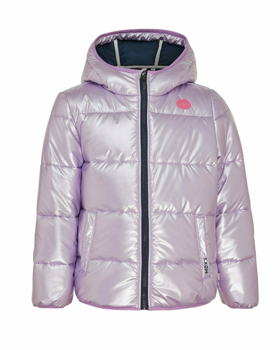 Mexx Shiny padded bear jacket Lilac Fioletowe | UBTPR6749