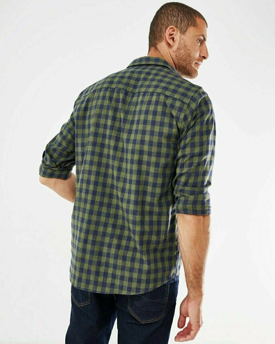 Mexx Shirt LS Dark Green Zielone | CREAO3195