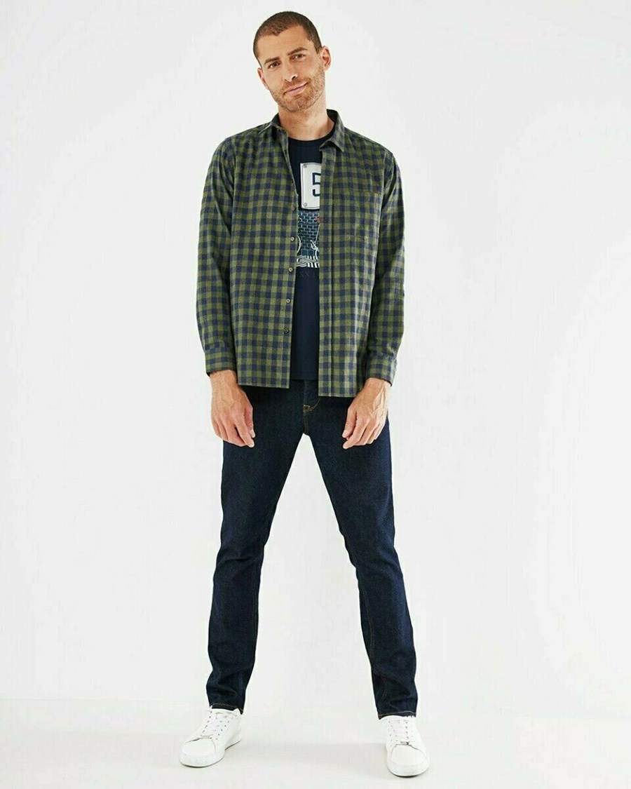 Mexx Shirt LS Dark Green Zielone | LHNVK0128