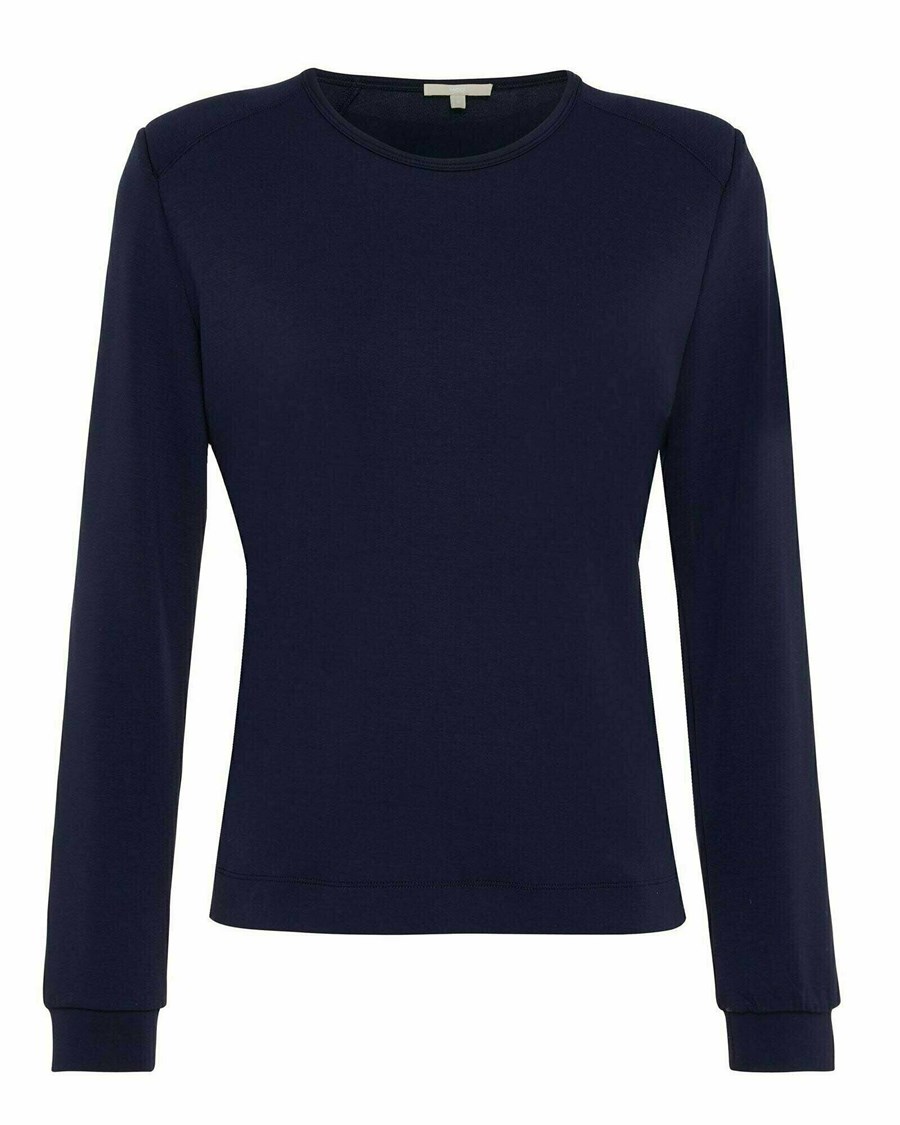 Mexx Shoulderpad sweater Navy Niebieskie | RZDNJ0379