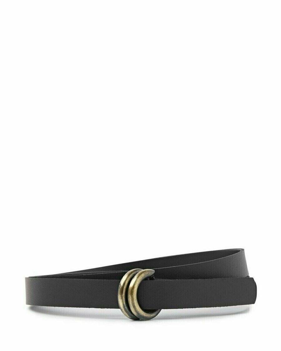 Mexx Skórzane belt Black Czarne | IMNKO6104