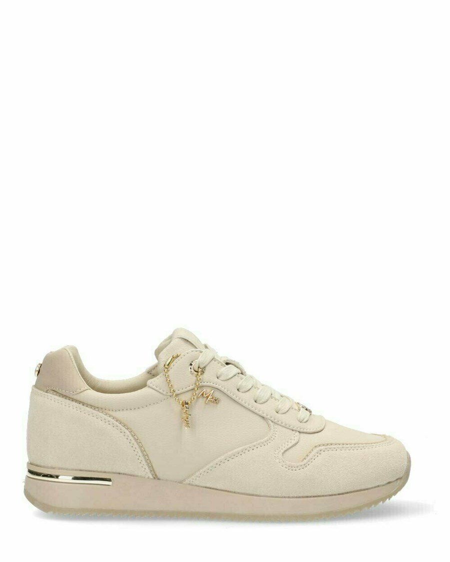 Mexx Sneaker Eke Beige Beżowe | YFLQZ6724