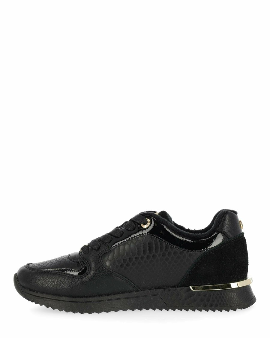 Mexx Sneaker Fleur Black/Black Czarne | JSZEG5872