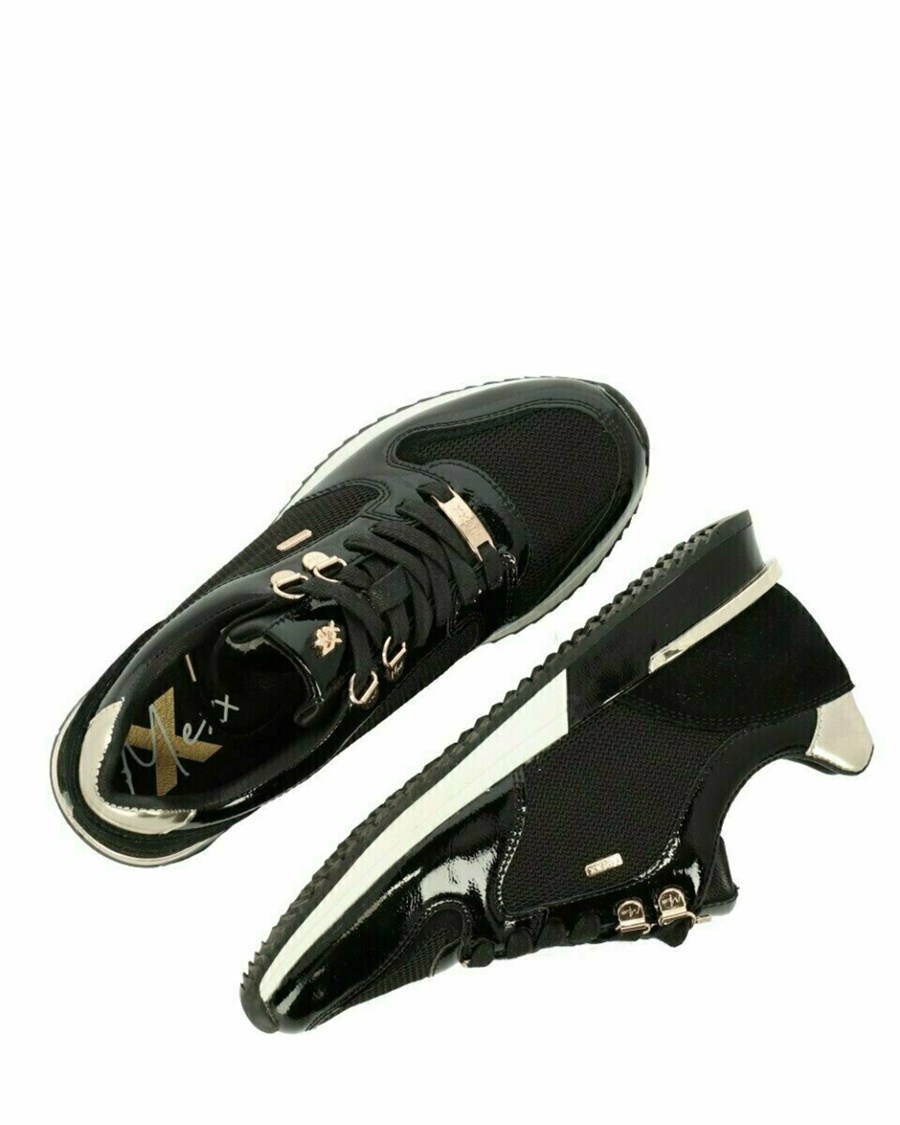 Mexx Sneaker Fleur Black Czarne | BCRMP9301