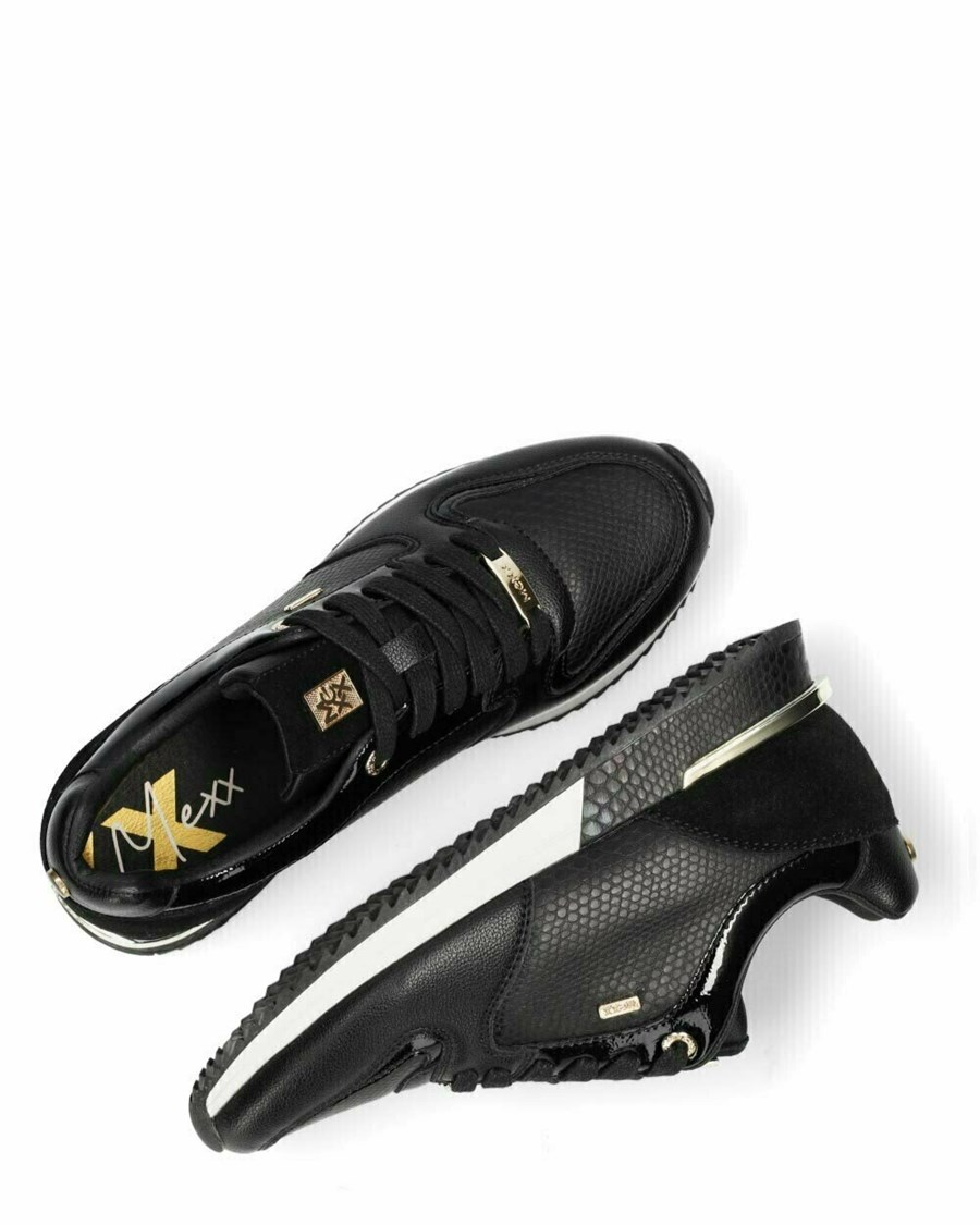 Mexx Sneaker Fleur Black Czarne | GOIVN2678