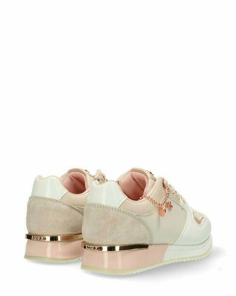 Mexx Sneaker Fleur Mini Beige/pink Różowe | CMHLY4950