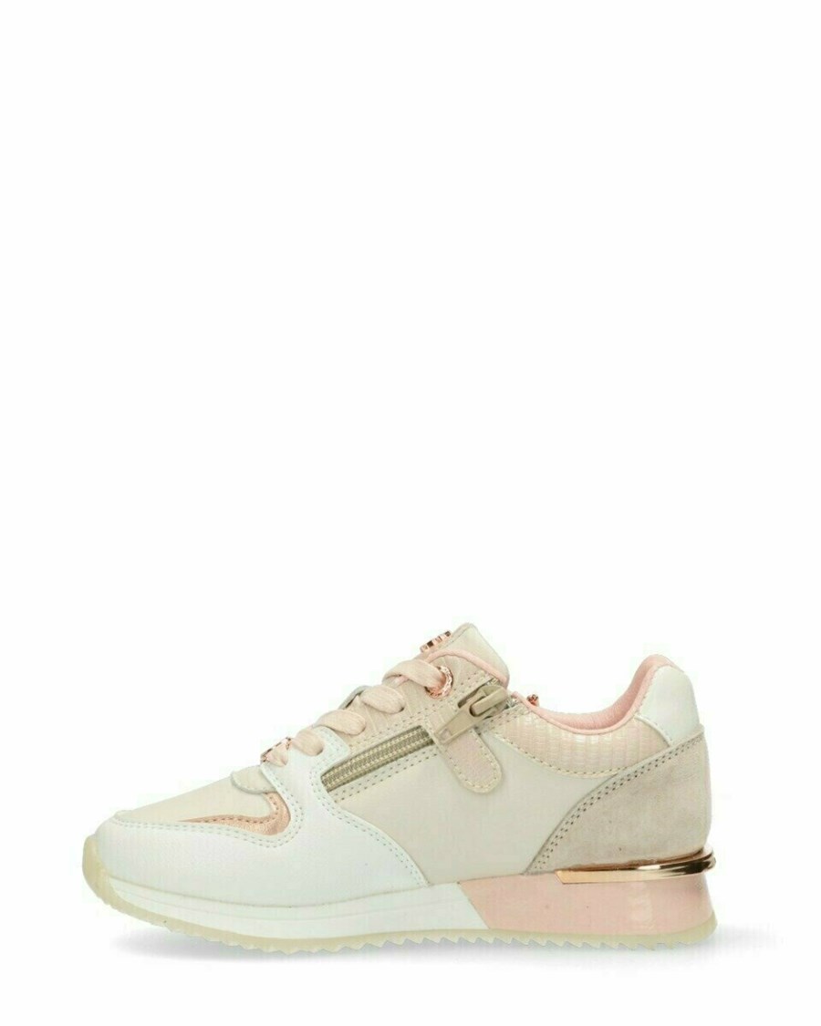 Mexx Sneaker Fleur Mini Beige/pink Różowe | CMHLY4950