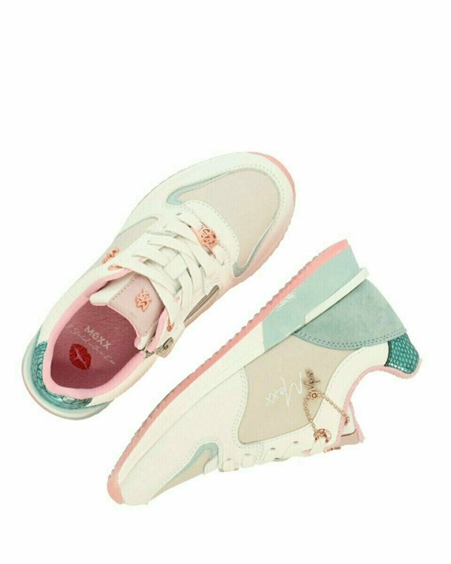 Mexx Sneaker Fleur Mini Blue Niebieskie | BNUSK2986