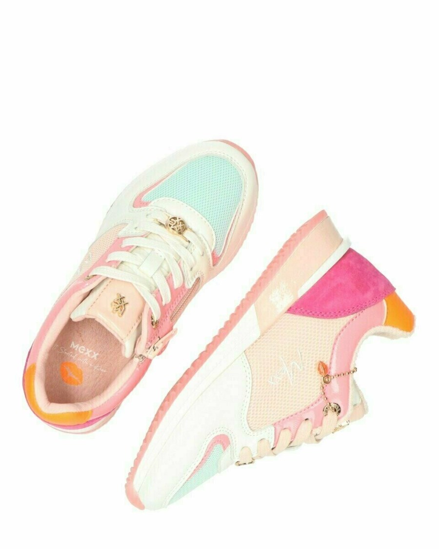 Mexx Sneaker Fleur Mini Pink Różowe | QTZBI0183