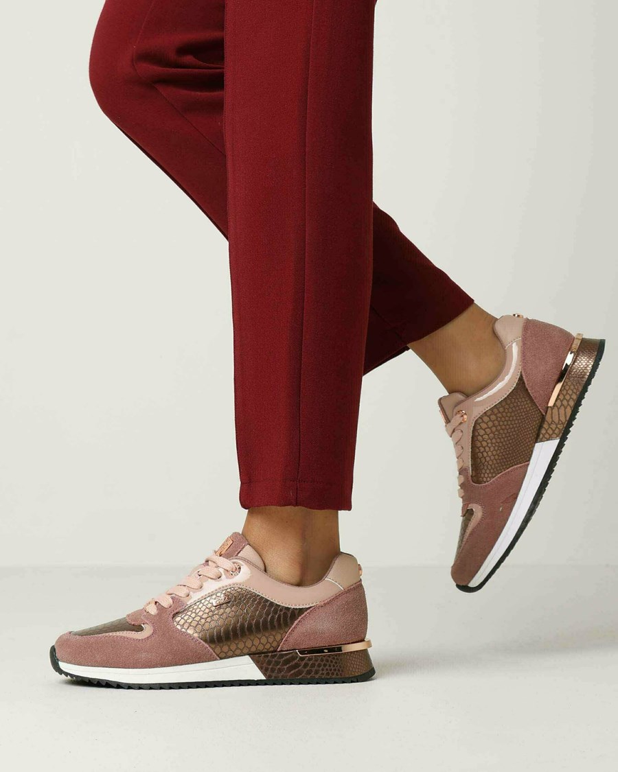 Mexx Sneaker Fleur Pink Różowe | FGBYX0814