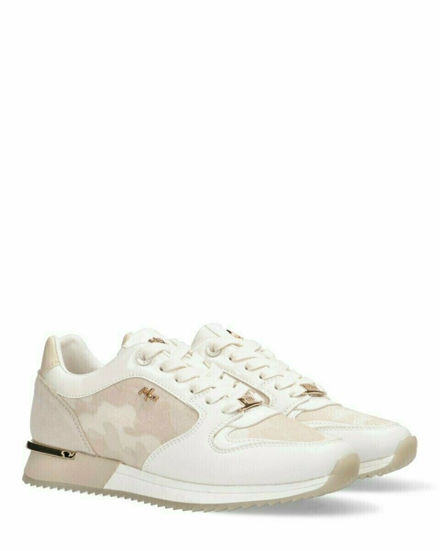 Mexx Sneaker Fleur Sand Beżowe | JFUCP5089