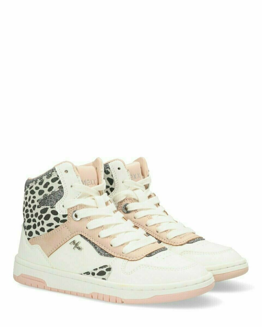 Mexx Sneaker Ginia White/Pink Różowe | VFZWE3529