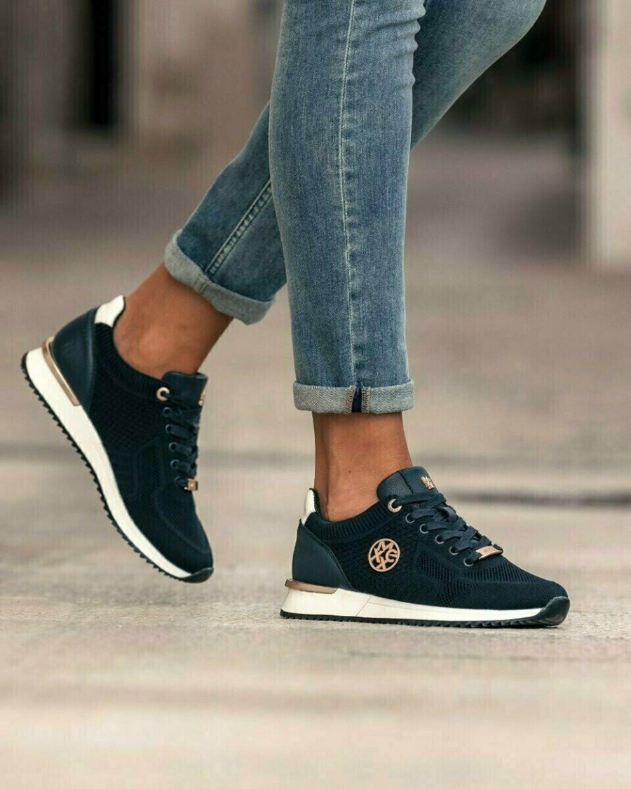 Mexx Sneaker Gitte Navy Niebieskie | LWFIG3082