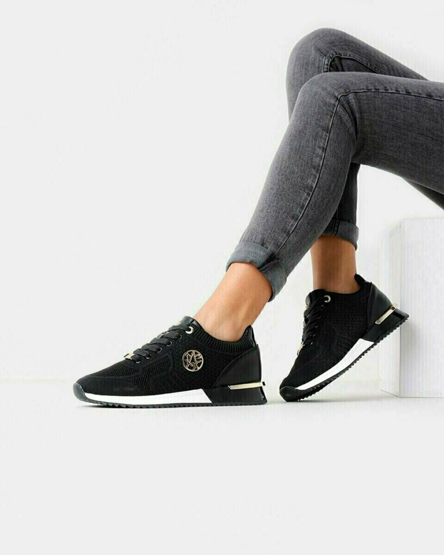 Mexx Sneaker Gitte glitter Black Czarne | WPJBR9740