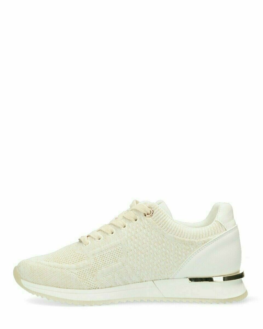 Mexx Sneaker Gitte glitter Off White Białe | NBCGK1625