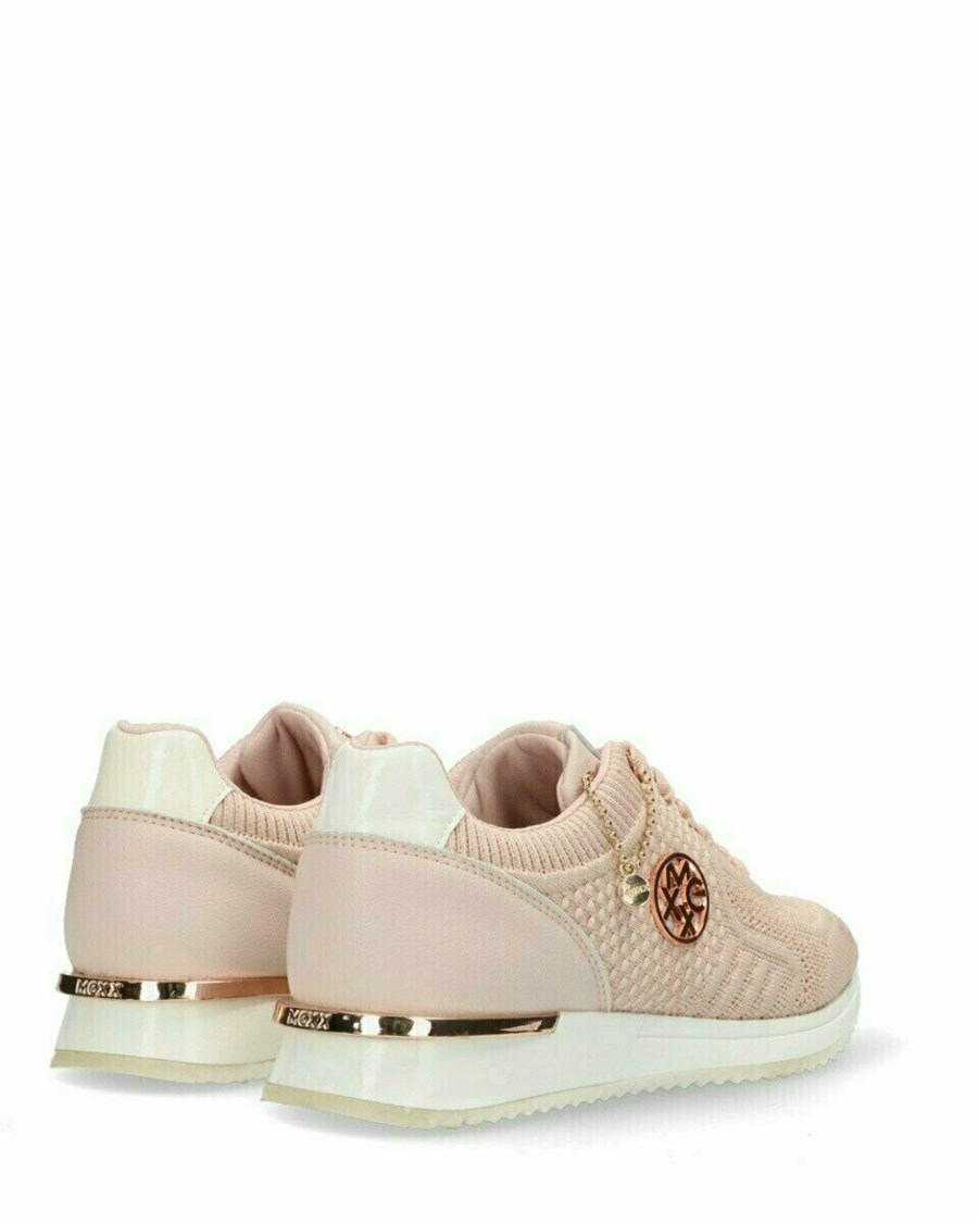 Mexx Sneaker Gitte glitter Old Pink Różowe | DGATO4261