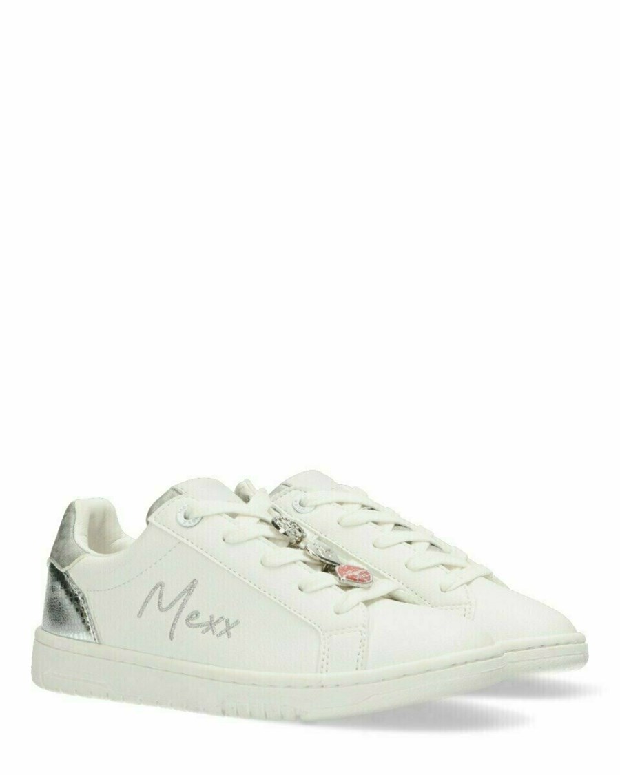 Mexx Sneaker Golde White/Silver Białe | GRMNW9527