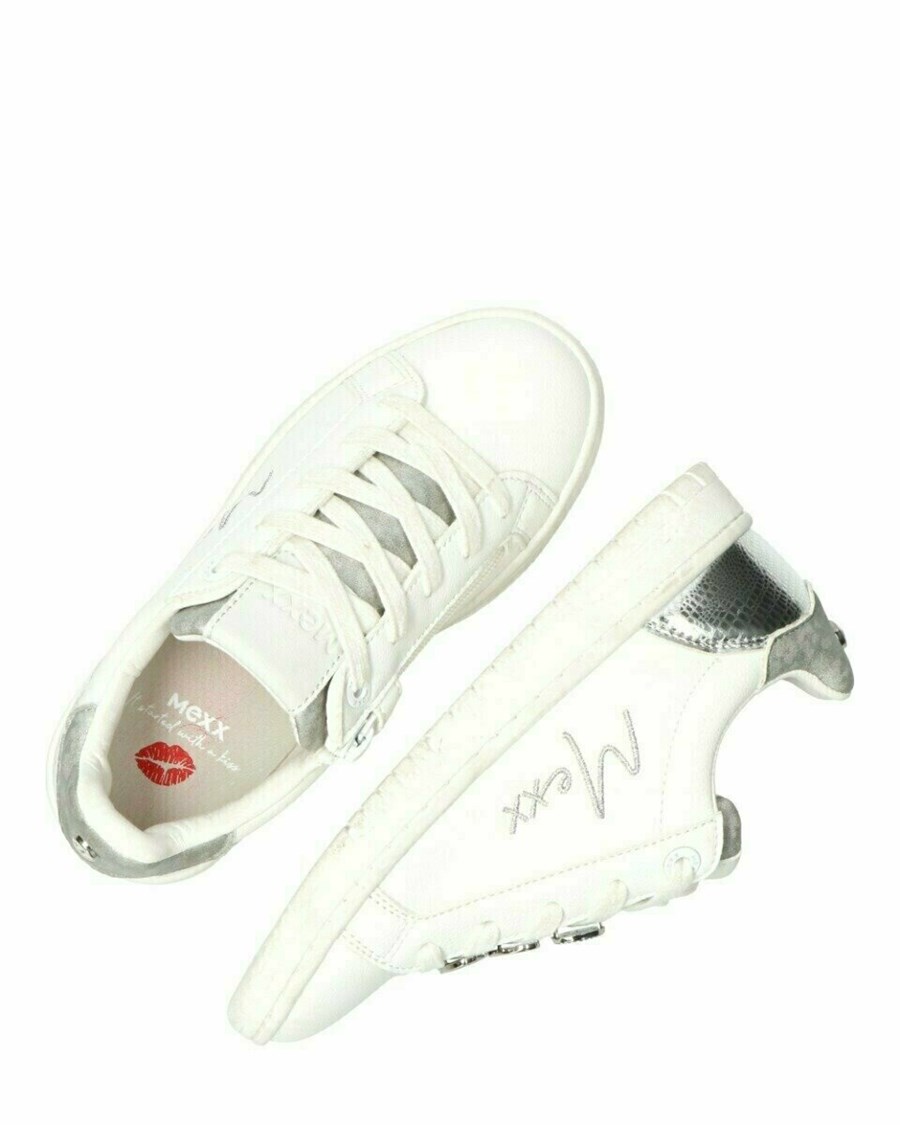 Mexx Sneaker Golde White/Silver Białe | GRMNW9527