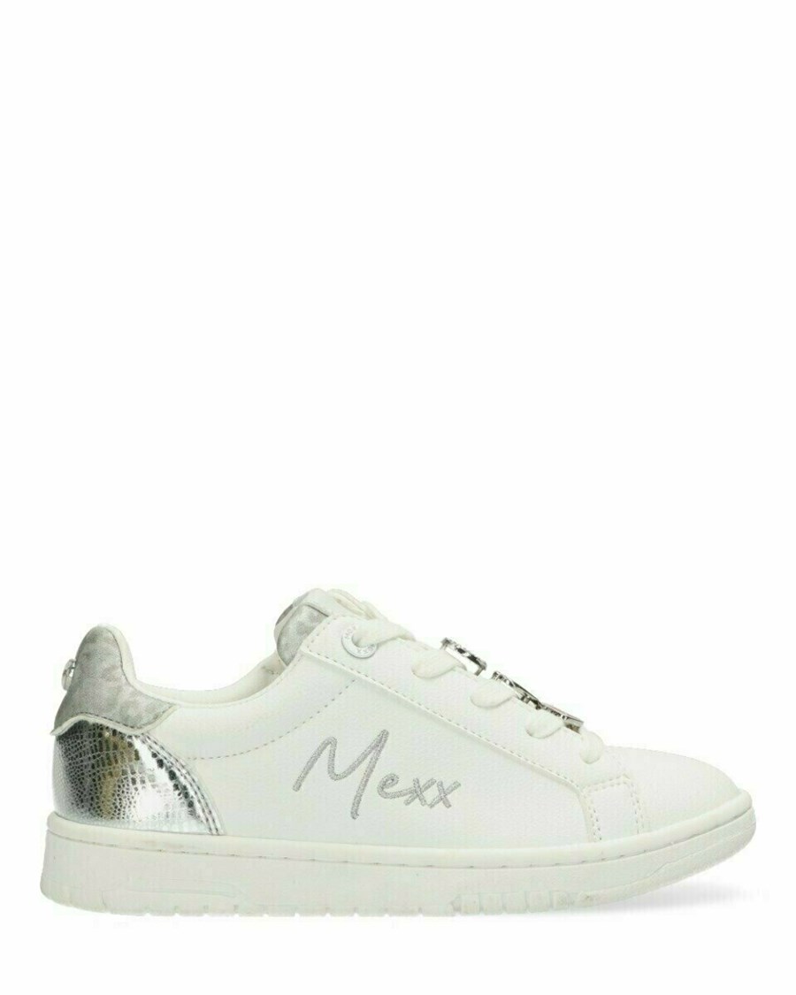 Mexx Sneaker Golde White/Silver Białe | GRMNW9527