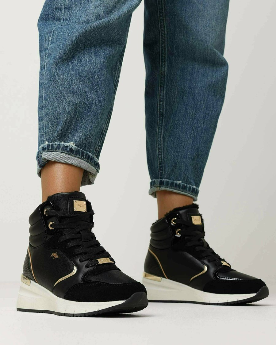 Mexx Sneaker Haley Black Czarne | HQXNZ6128