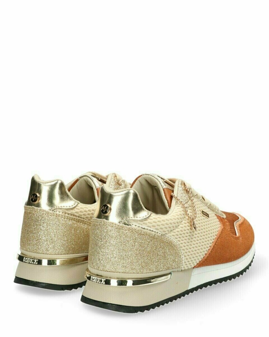 Mexx Sneaker Hilly Beige/gold Beżowe | GBEIT6825