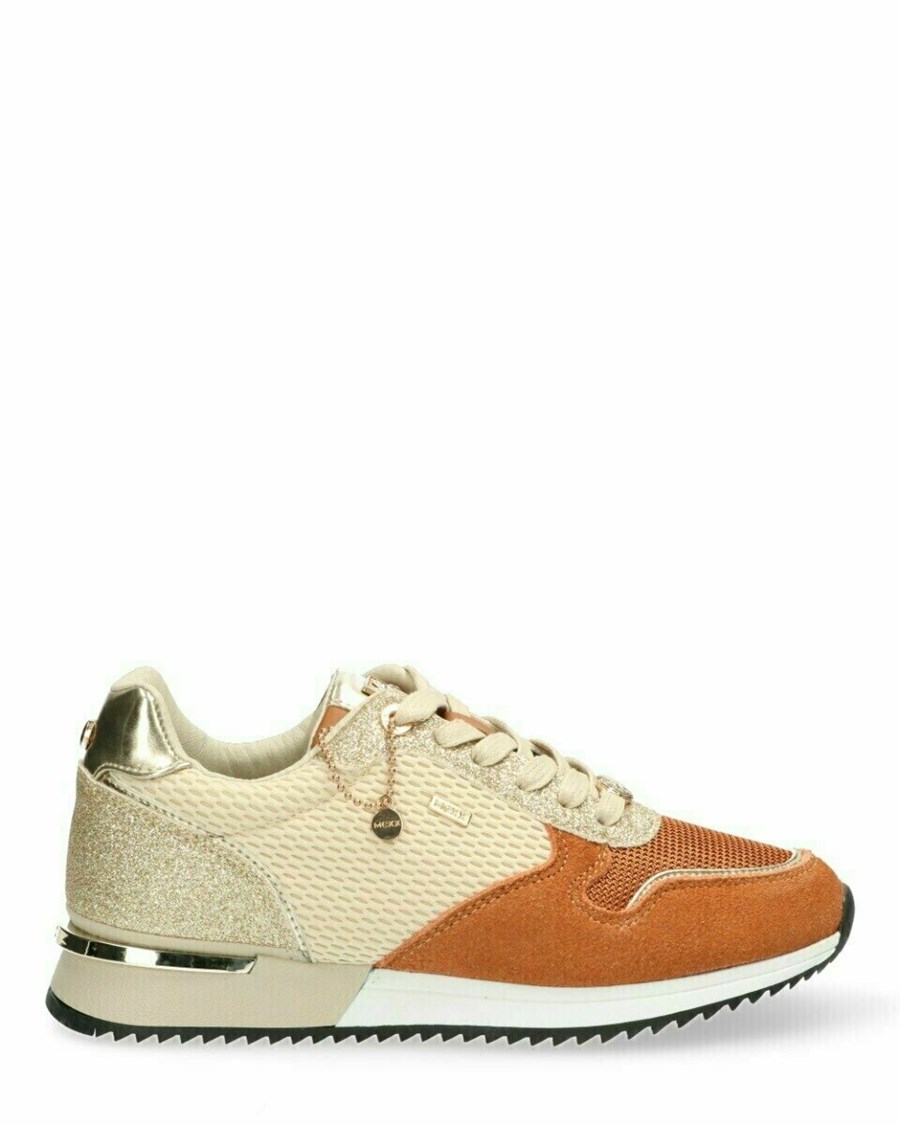 Mexx Sneaker Hilly Beige/gold Beżowe | GBEIT6825