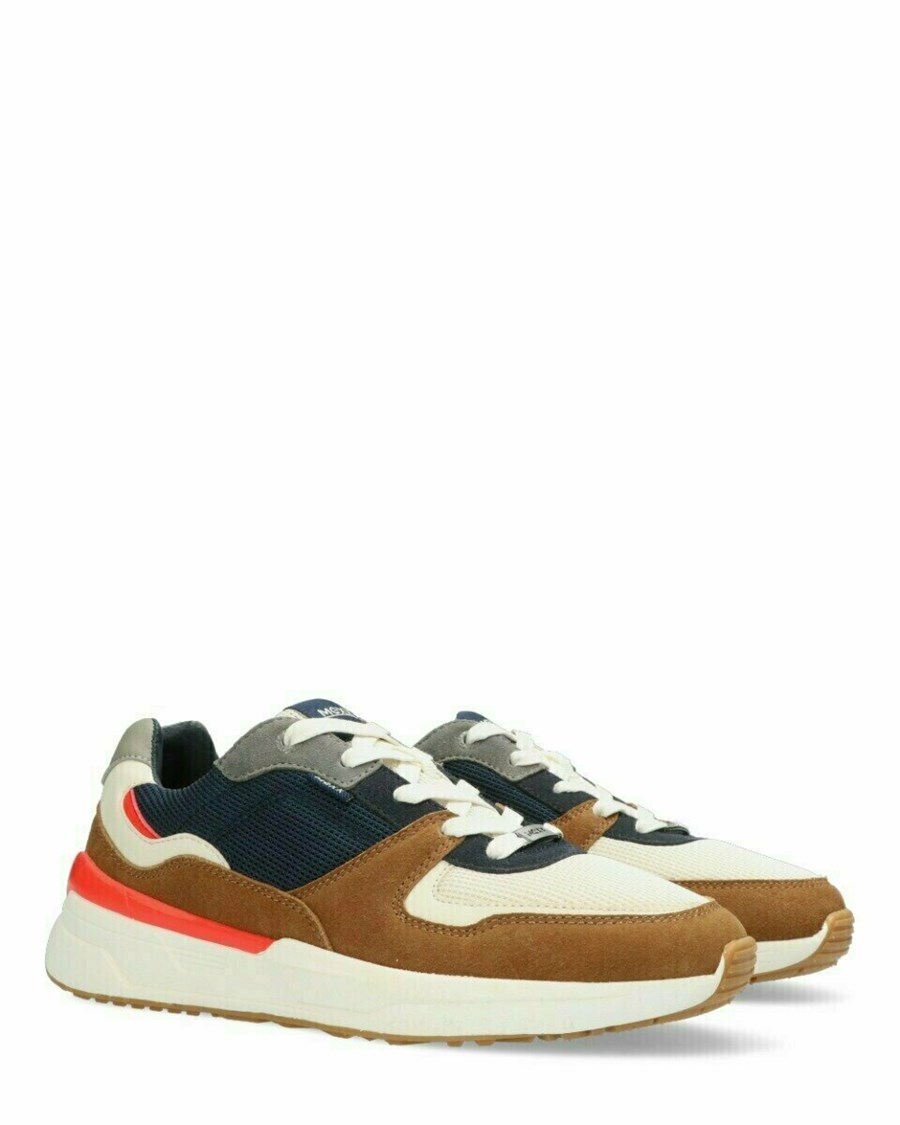 Mexx Sneaker Huxley Cognac/Navy Multicolour | CIHDN0241