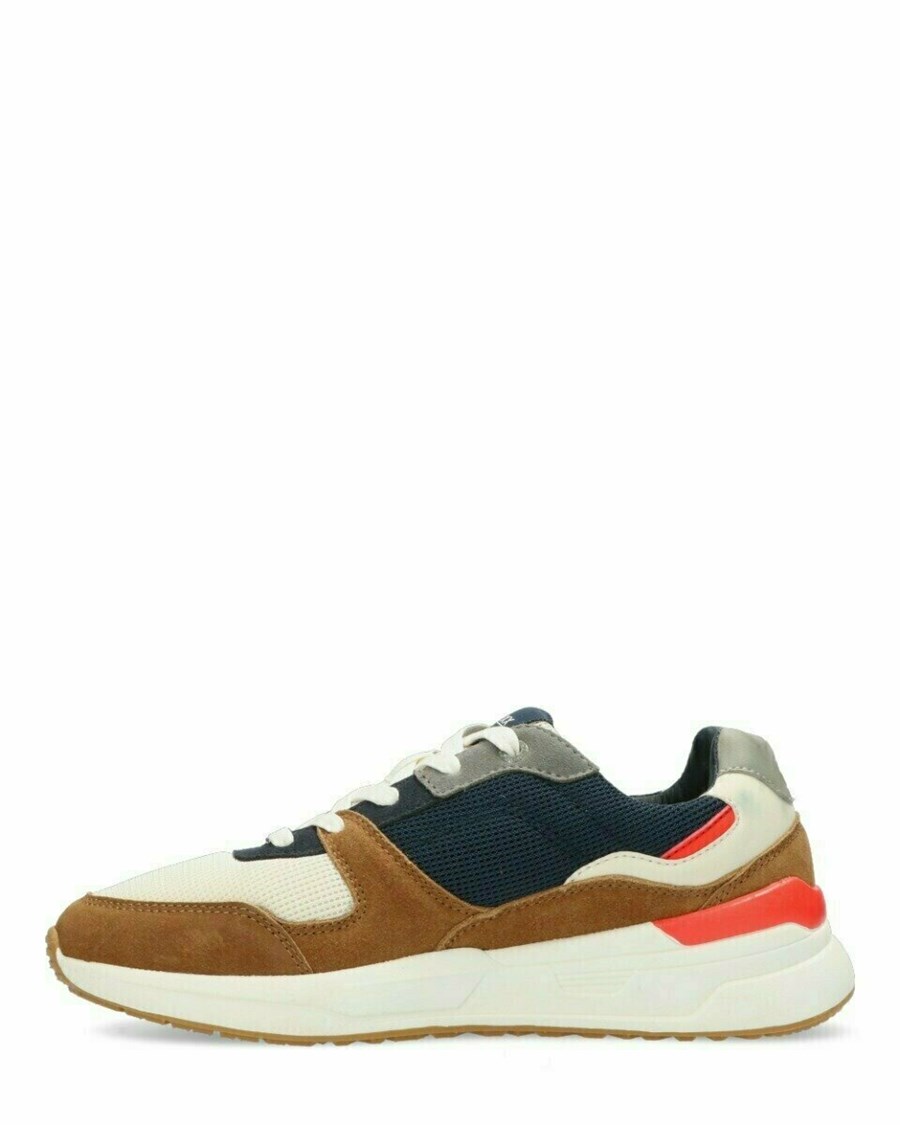 Mexx Sneaker Huxley Cognac/Navy Multicolour | CIHDN0241