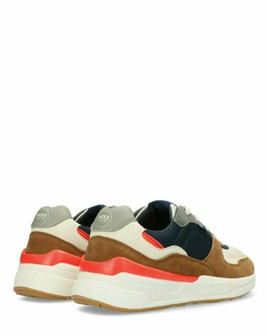 Mexx Sneaker Huxley Cognac/Navy Multicolour | CIHDN0241