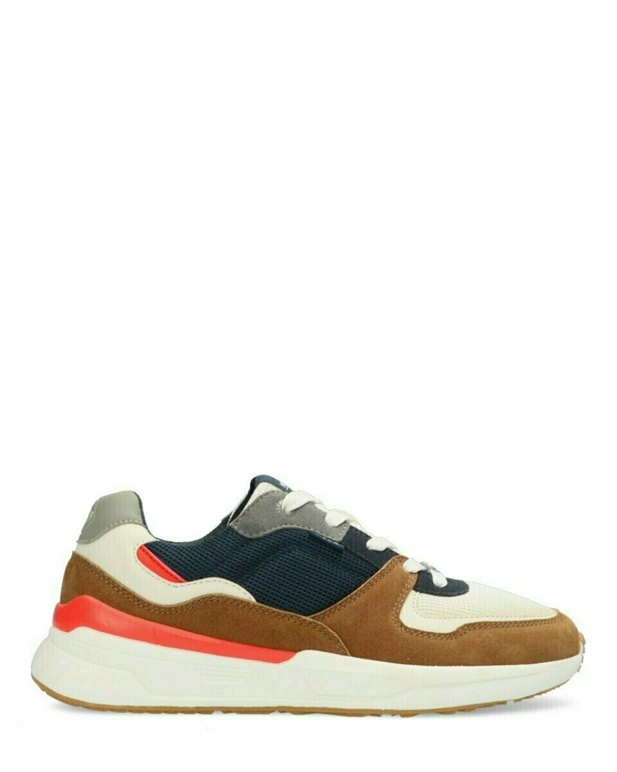 Mexx Sneaker Huxley Cognac/Navy Multicolour | CIHDN0241