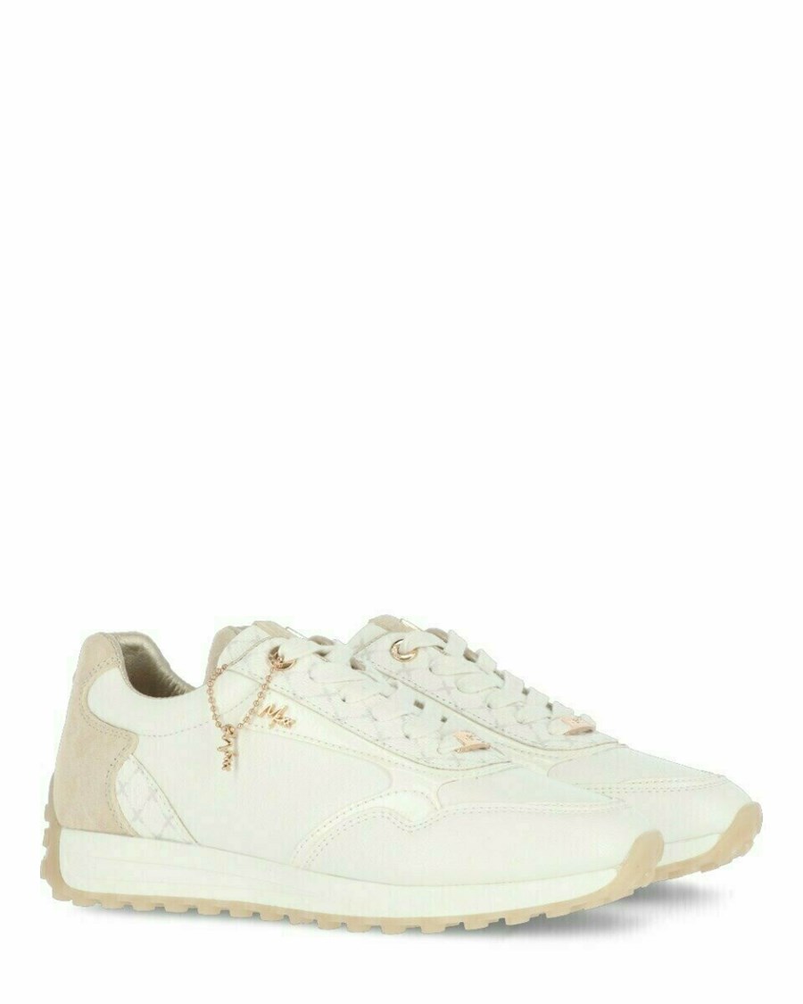 Mexx Sneaker Jade White/Gold Białe | GSPXT9753