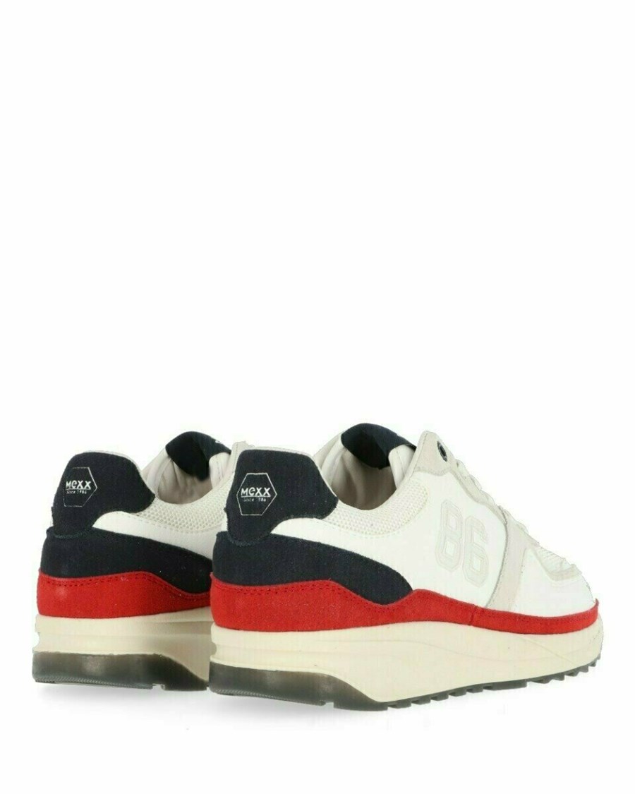 Mexx Sneaker Jamain White/Navy Białe | HMNGP0645