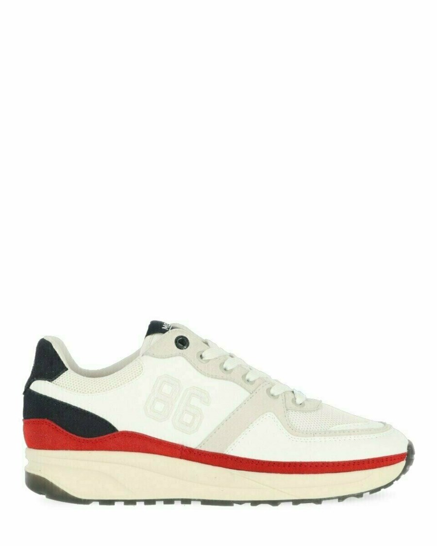 Mexx Sneaker Jamain White/Navy Białe | HMNGP0645