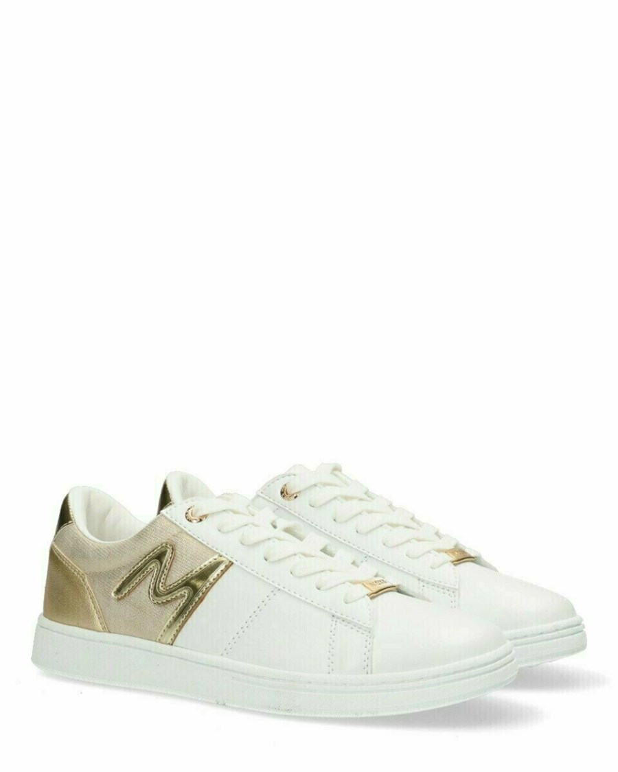 Mexx Sneaker Jexxi White/Gold Białe | SYWPF5470