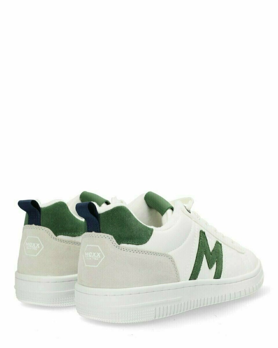 Mexx Sneaker Joah White/Green Białe | APEYS0281